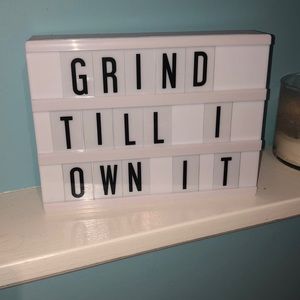 Mini light up letter box